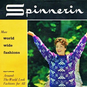 eBook Knitting Patterns 1960s Sweater Patterns Spinnerin 159 PDF DIGITAL DOWNLOAD Sweater Pattern Mens Vintage Sweater Vintage Knitting