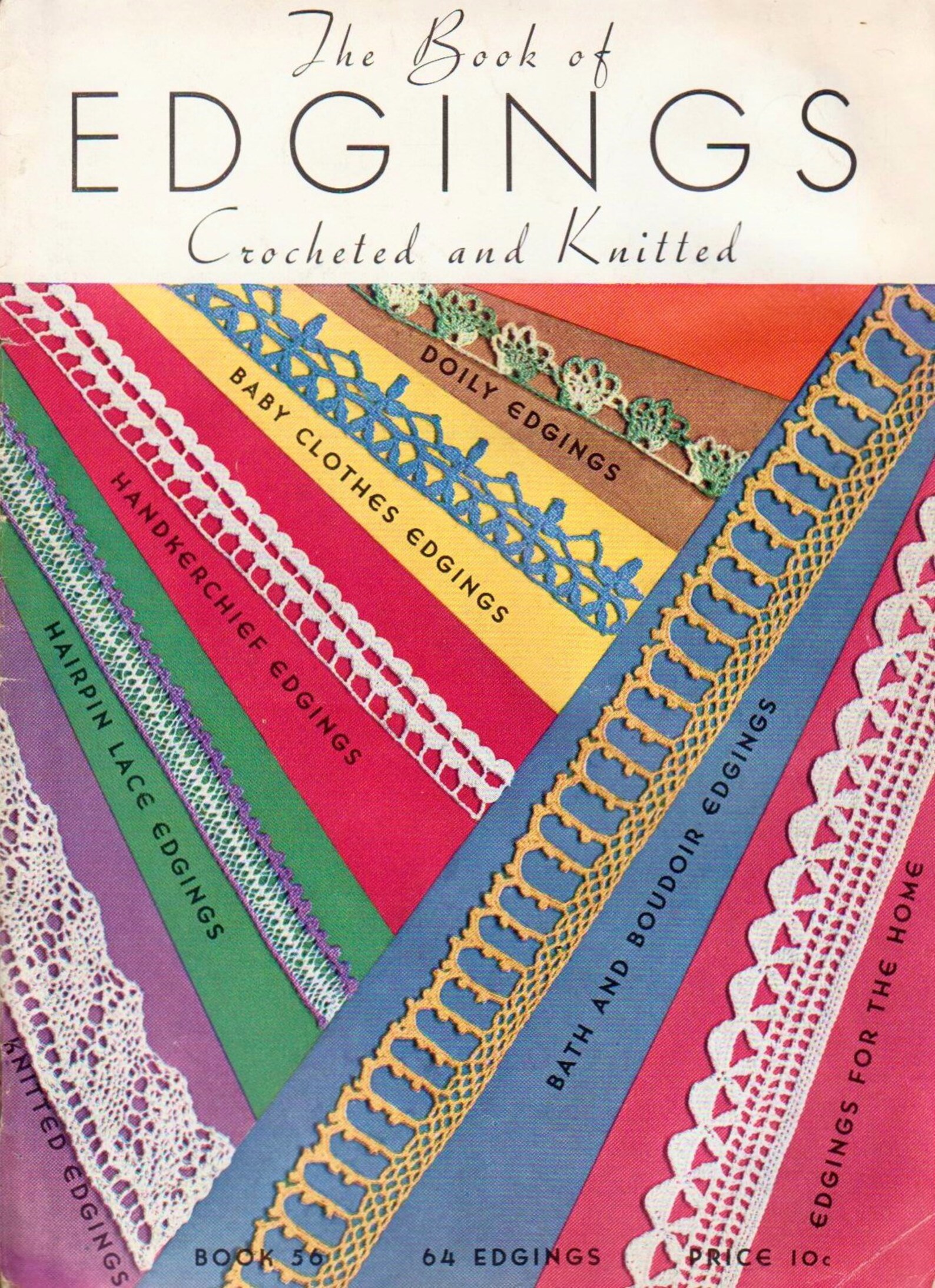 64 Vintage Crochet Edging Patterns Crochet Lace Pattern PDF Etsy