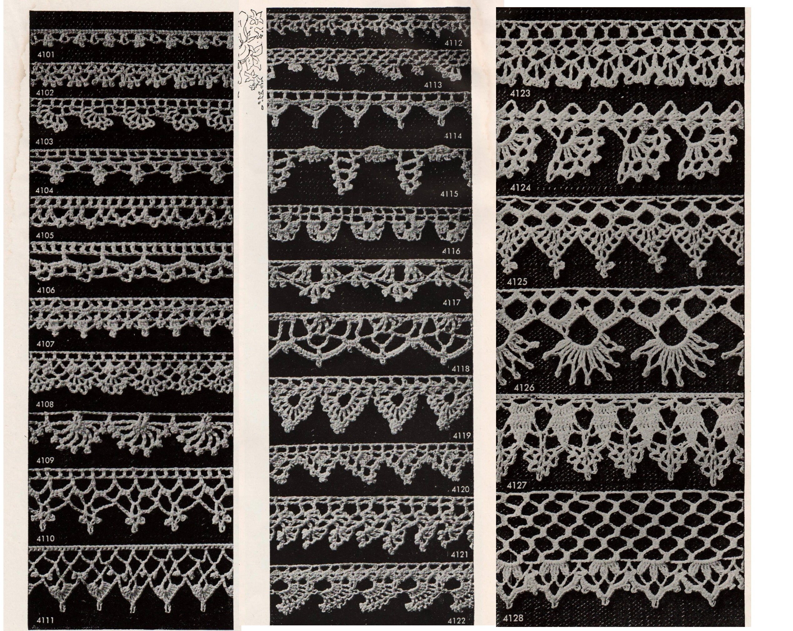 81 Vintage Crochet Edging Patterns Crochet Lace Pattern PDF Etsy