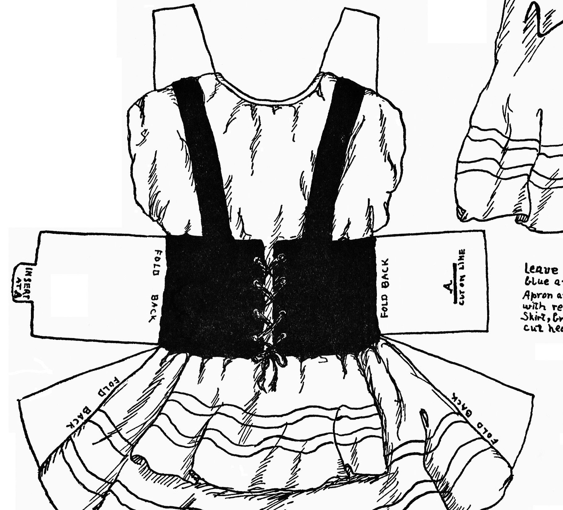 Digital Paper Doll Dancing Priscilla Jointed Paper Doll With 4 Etsy