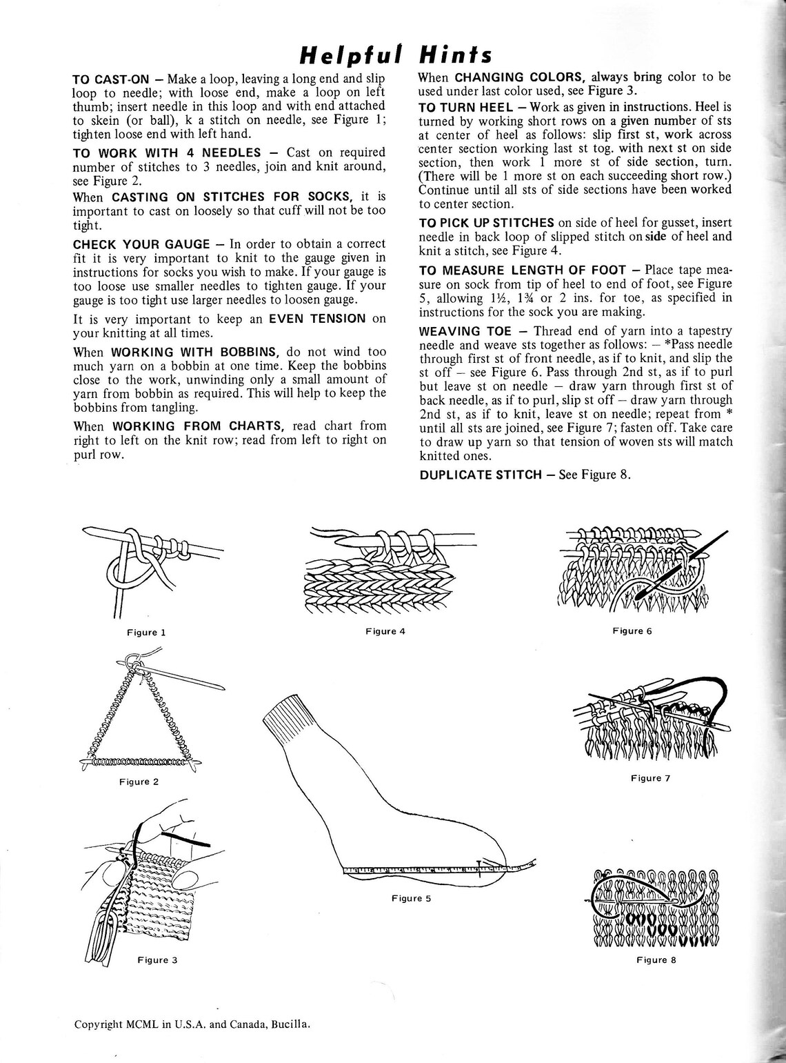 Vintage Socks Knitting Patterns PDF INSTANT DOWNLOAD Argyle | Etsy