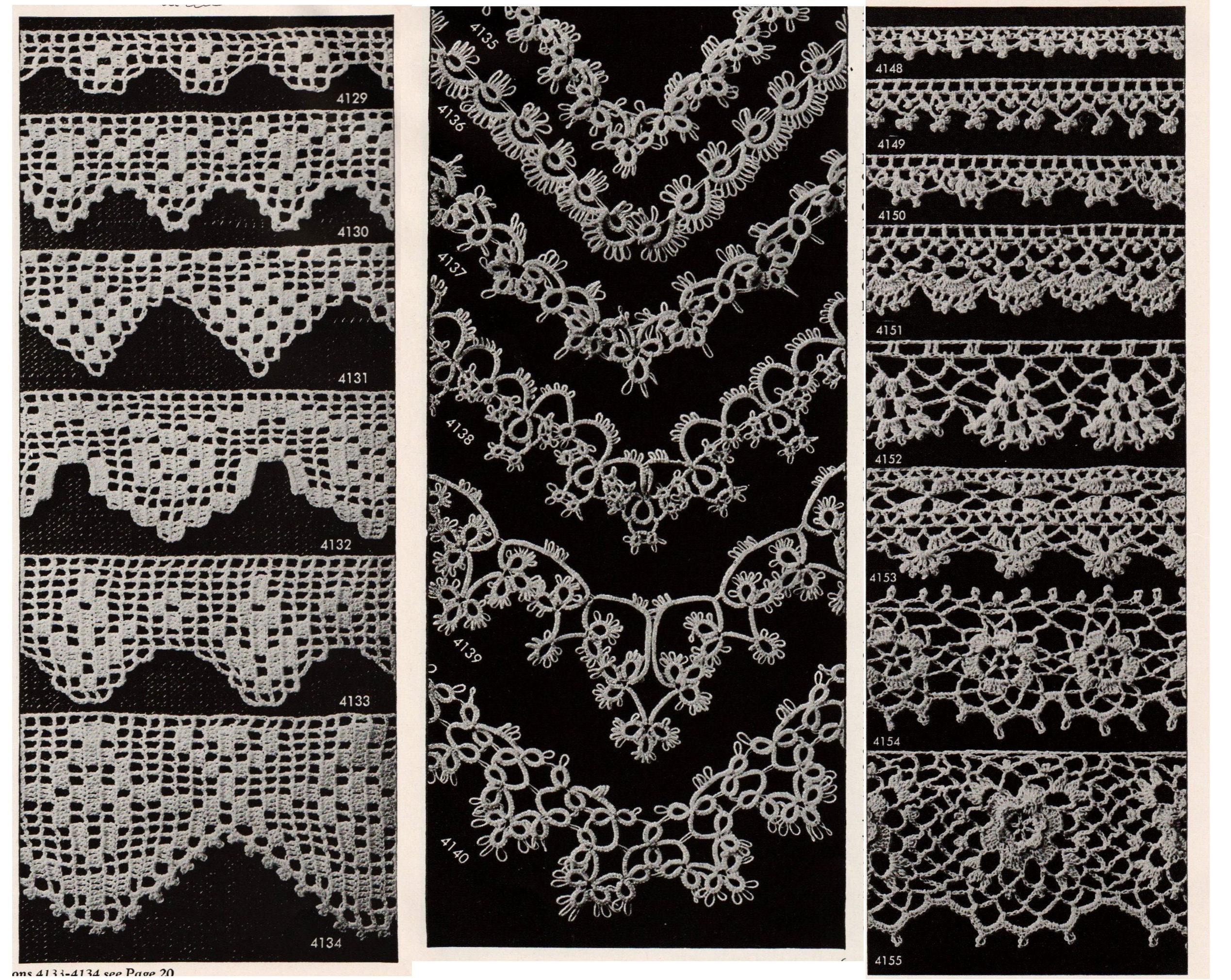 81 Vintage Crochet Edging Patterns Crochet Lace Pattern PDF Etsy