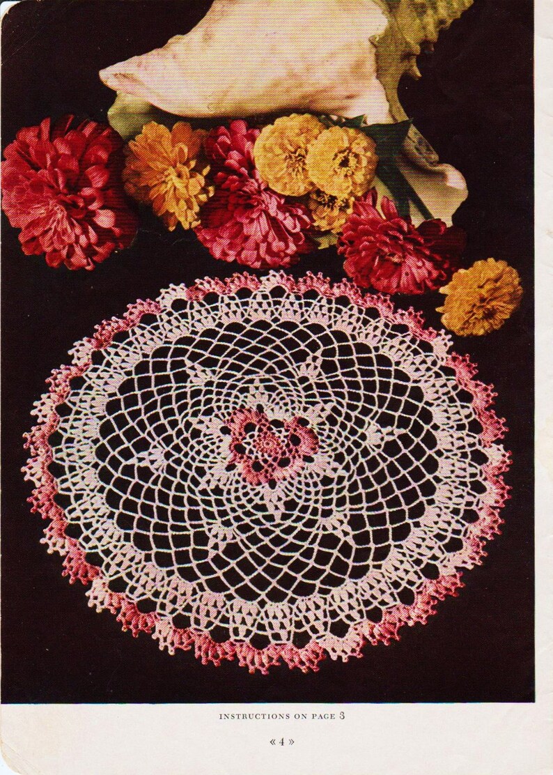 2 Crochet Doily Booklets From 1940s & 1950s PDF DIGITAL Etsy
