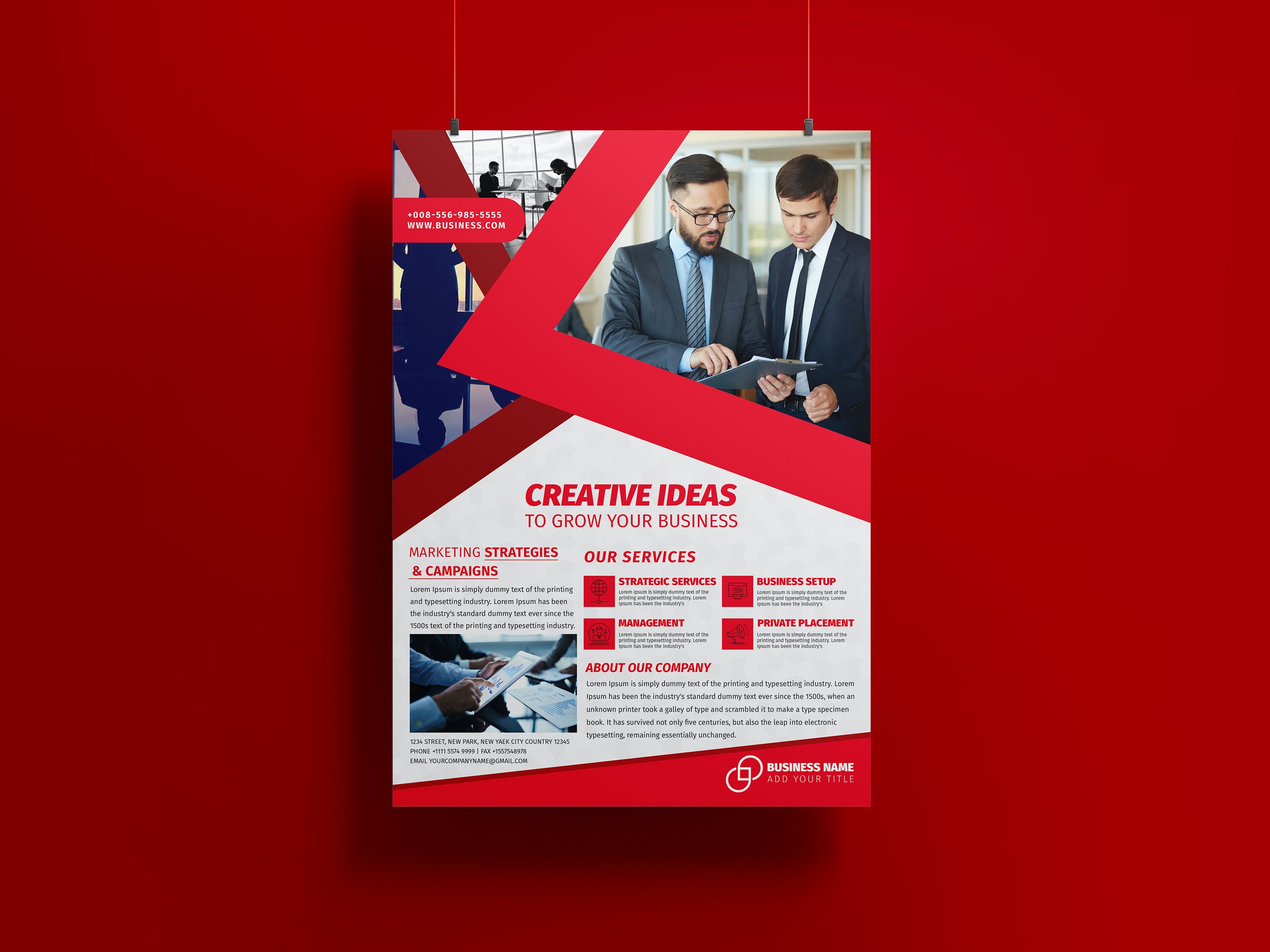 Editable Business Flyer Template Flyer Template Business Etsy