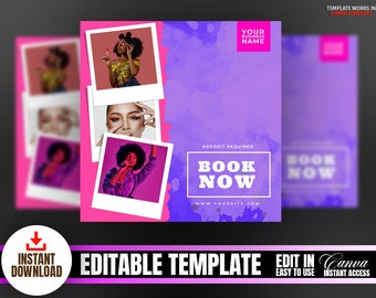 Editable Canva Appointments Available Flyer Book Now Flyer DIY Social Media Template Lash Flyer Editable Book Now Flyer Canva Template