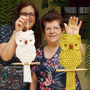 Crochet "Macrame" owl (English instructions PDF pattern only)