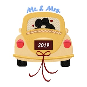 Hochzeit Stickerei Design Herr und Frau Stickerei Design Hochzeit Silhouette Stickerei Design Auto Stickerei Design Verlobungsstickerei