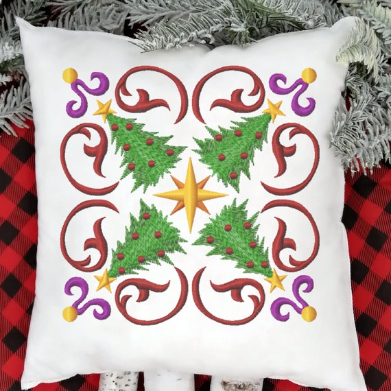 Gold And Red Center Star Decorative Throw Pillow Cover Gold And Red Center Star Decorative Throw Pillow Cover