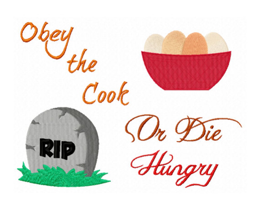 Kitchen Towel Embroidery Design Moms Kitchen Rules Funny Kitchen Art