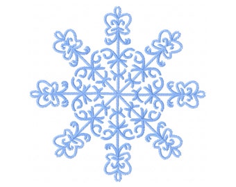 Snowflake Embroidery Design - Snowflake Christmas Embroidery Design - Winter Embroidery Design - Christmas Snowflake Embroidery Design