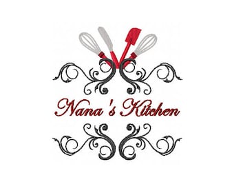 Nanas Kitchen Decor - Nana Embroidery Design - Kitchen Embroidery Design - Baking Embroidery Design - Mothers Day Embroidery Design