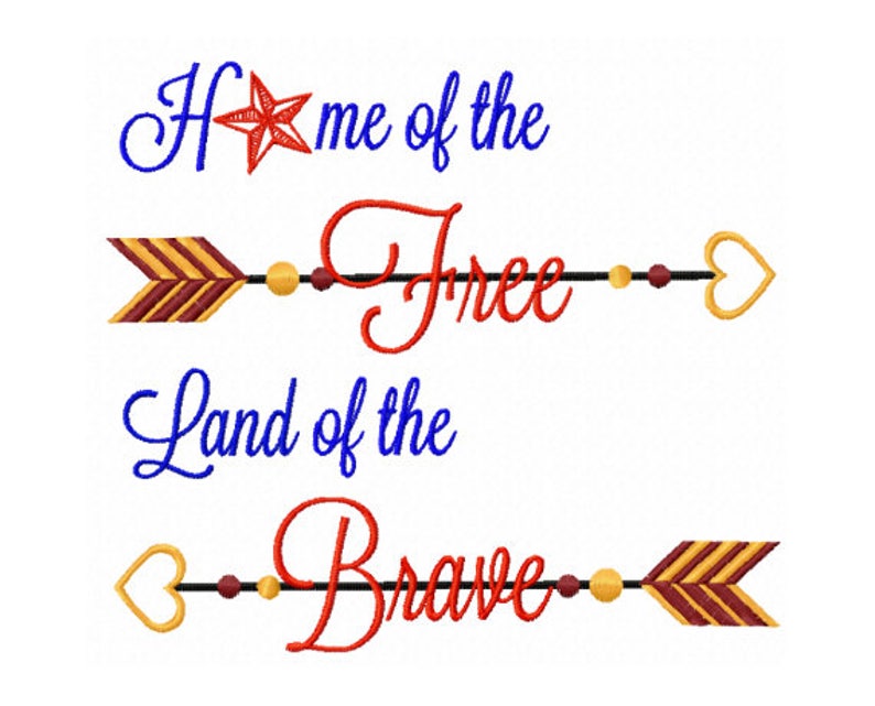 who wrote the qoute home of the free because of the brave who wrote the qoute home of the free because of the brave