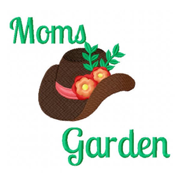 Gift for Mom - Mothers Day Embroidery Design - Garden Embroidery - Mom Embroidery Design - Western Embroidery Design - Cowboy Embroidery