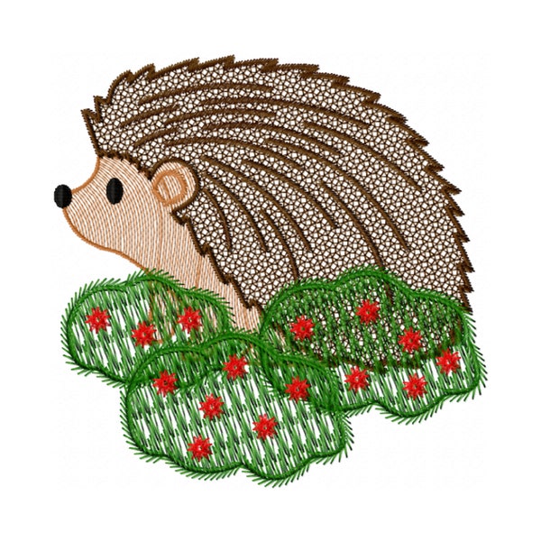 Porcupine Embroidery Design - Woodland Embroidery Design - Animal Embroidery Design - Newborn Embroidery Design - Nursery Embroidery Design