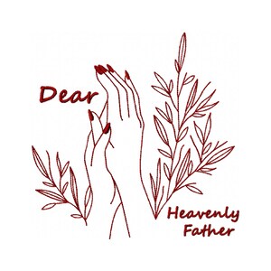 Religious Embroidery Design - Redwork Embroidery Design - Line Art Embroidery Design - Easter Embroidery Design, Machine Embroidery Design