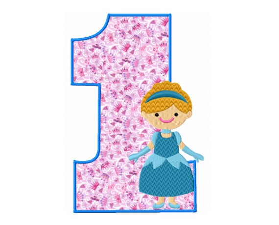 Baby Girls 1st Birthday Birthday Embroidery Design 1st Etsy