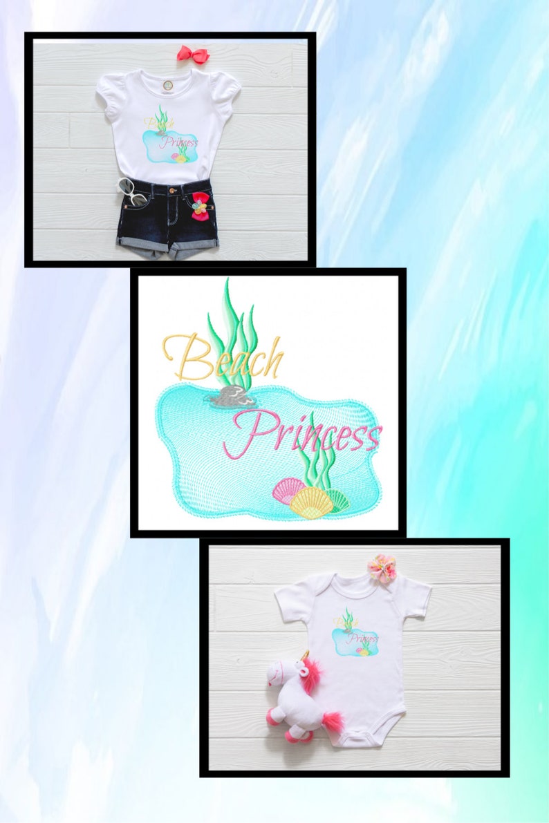 Beach embroidery design seashell embroidery design  etsy Beach embroidery design seashell embroidery design  etsy