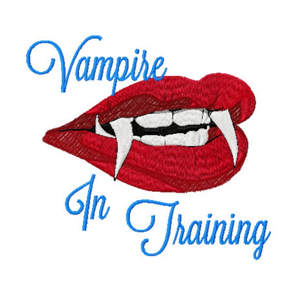 Vampire Embroidery Design - Vampire Teeth Embroidery Design - Halloween Saying Embroidery Design - Halloween Vampire - Kids Embroidery