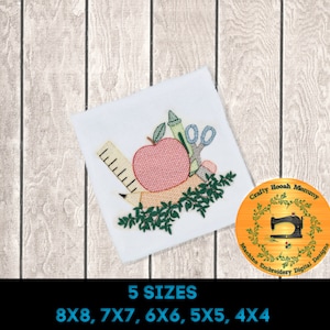 Sketch school embroidery design sketch embroidery design machine embroidery pattern back to school sketch embroidery design