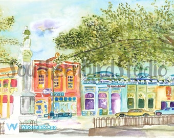 Oxford MS Square print