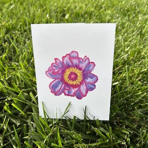 Floral Note Karte