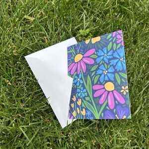 Floral Note Karte