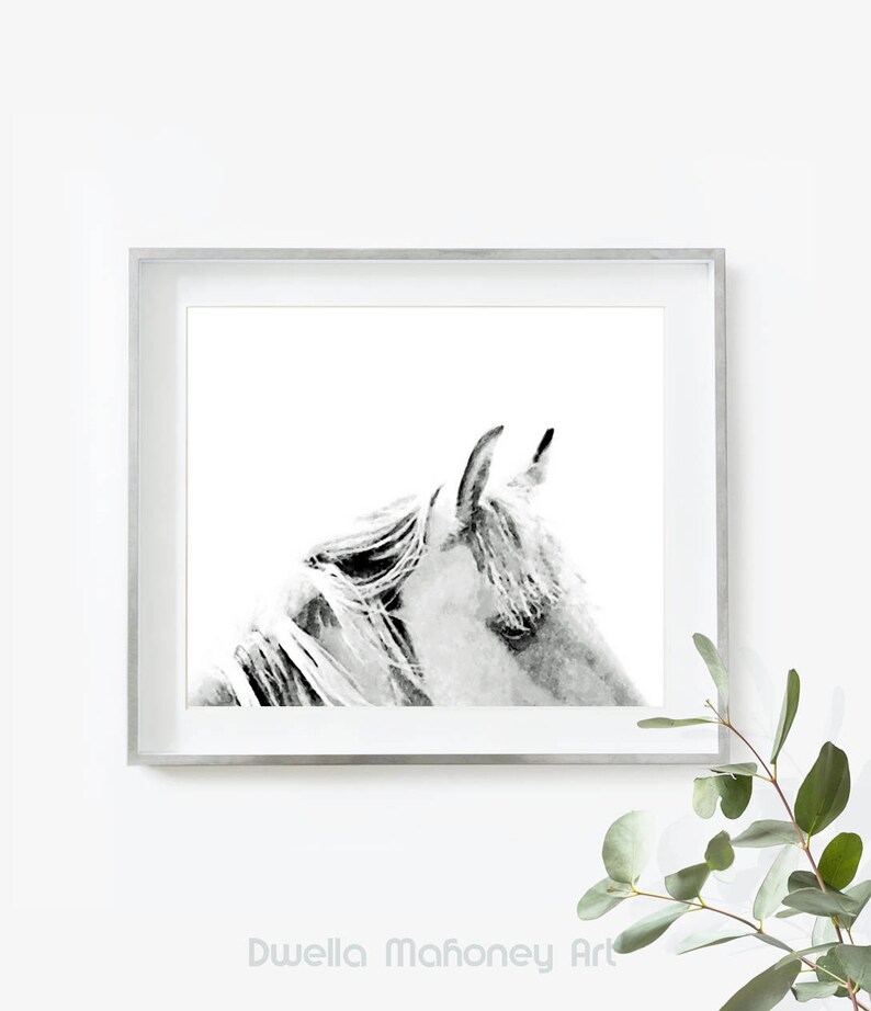 Horse Print Horse Painting Horse Wall Art Nursery Wall Art Etsy