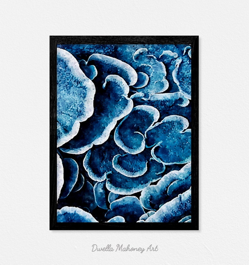 Coral Wall Art Print Modern Art Ocean Downloadable Abstract Etsy