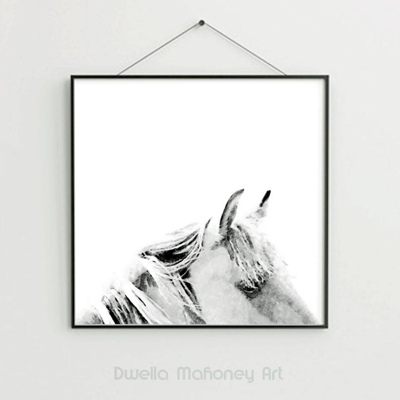 Horse Print Horse Painting Horse Wall Art Nursery Wall Art Etsy