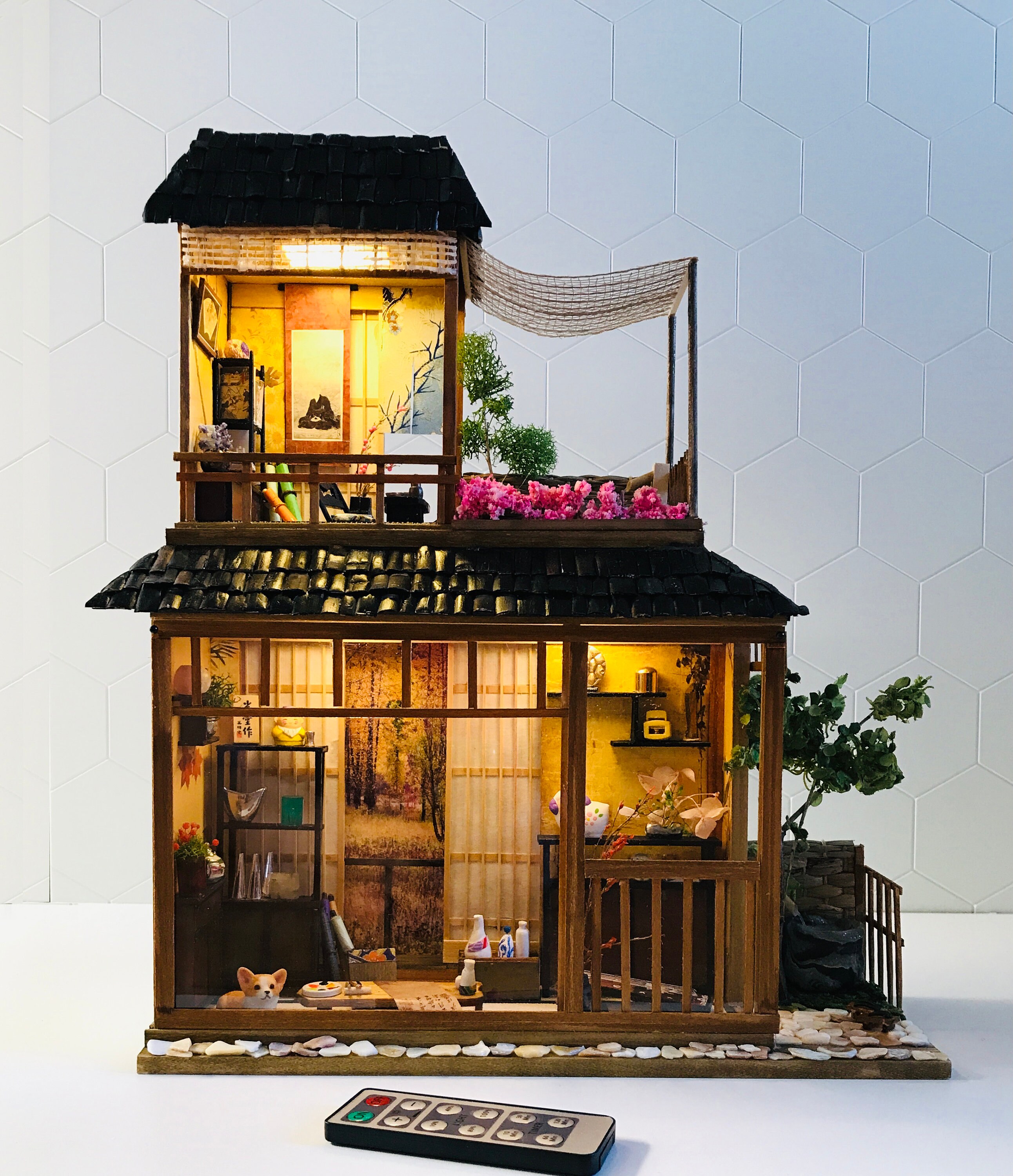 DIY Japanese Traditional Style Wooden Miniature Doll House