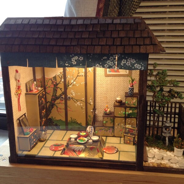 Maison de geisha Simon j miniature chambre boîte