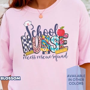Comfort Colors® School Nurse Shirt School T-Shirt School Nurse Tee Gift for School Nurse Appreciation
