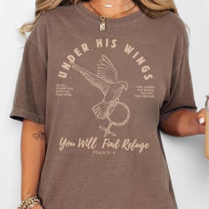 Christian T-shirt Comfort Colors® Bible Verse Shirt Gift for Christian Faith TShirt Womens  Religious Jesus Apparel