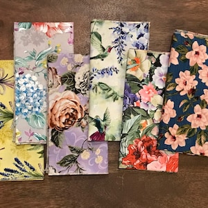 Floral Cloth Napkins, Set of 12