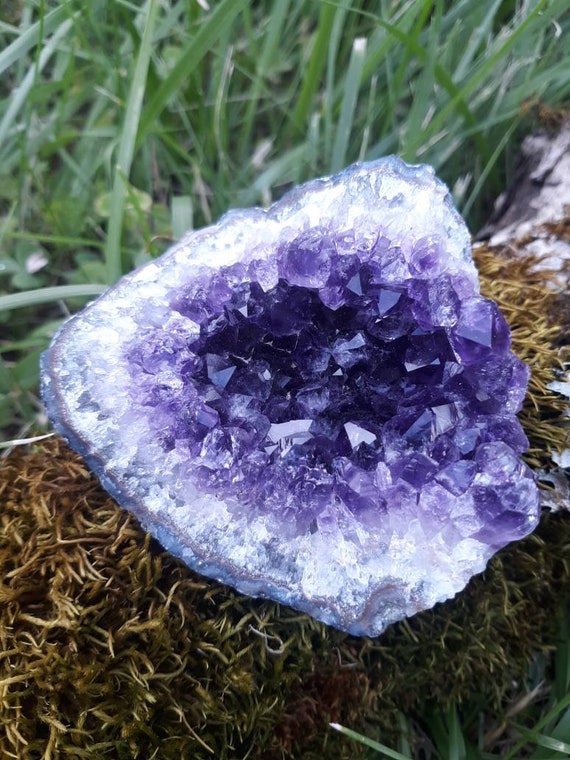 Amethyst/ Purple Amethyst/ Purple Crystal/ Geode/ Gift/ Stocking Stuffer/ Chakra Stone/ Metaphysical/ Massage Tools/ Purple/ Crown Chakra