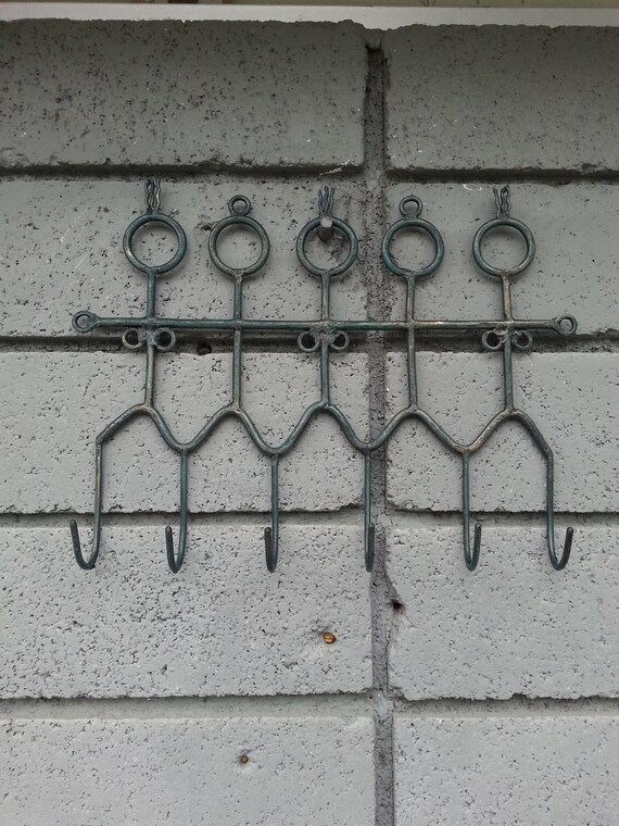 Hooks/ Coat Hanger/ People/ Metal Hanger/ Metal Hook/ Hook/ Home Decor/ Green/ Tribal/ Gift