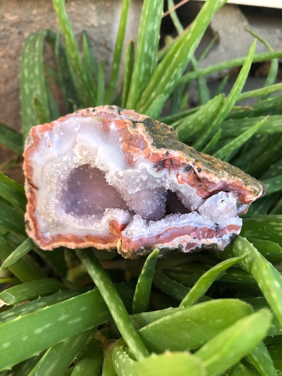 Amethyst Geode Purple Crystal_ Birthstone_ Unique Gift_ Metaphysical Spiritual Supplies_ Purple Stone_ Home Decor