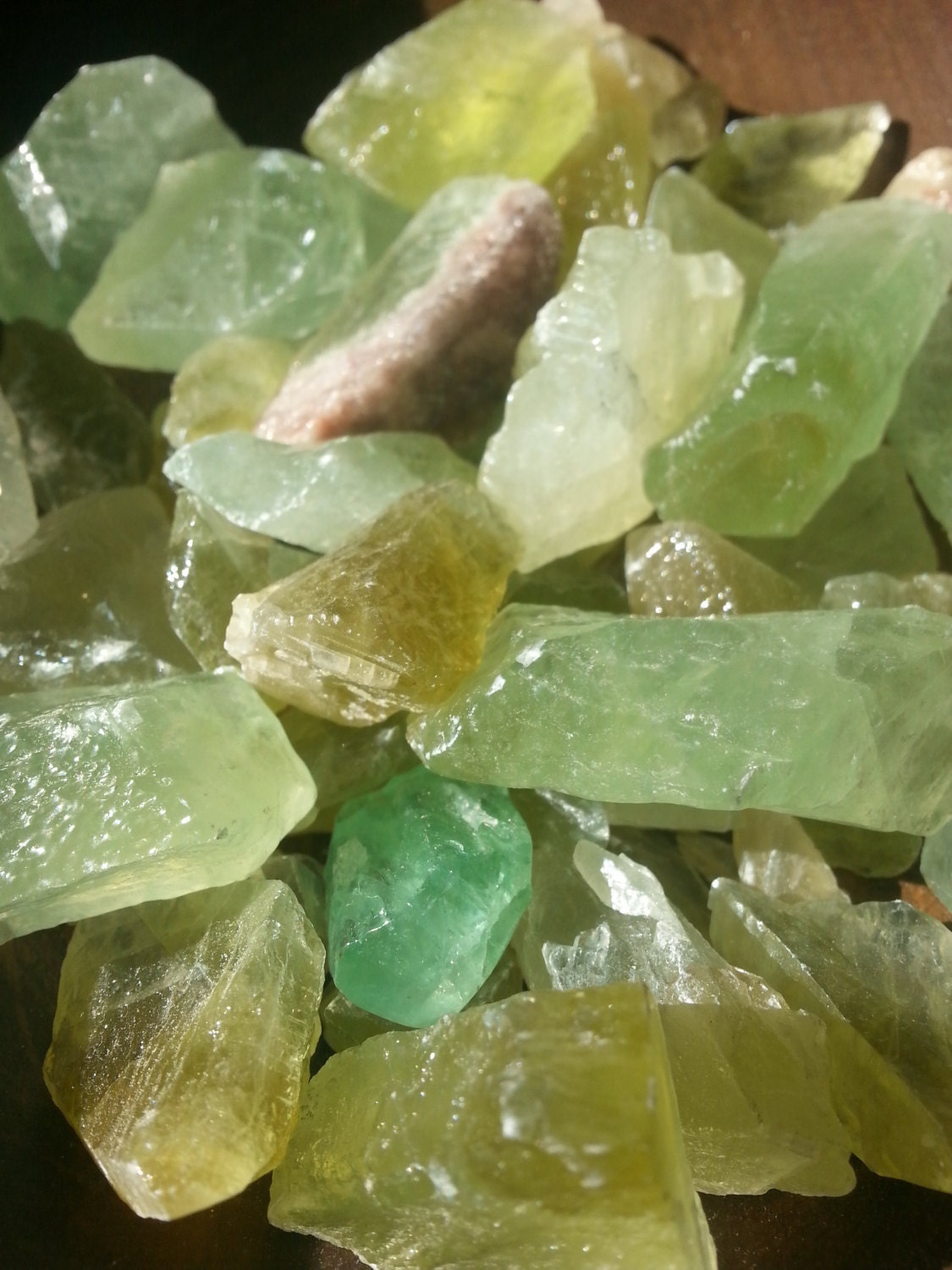 Green Calcite/ Crystal/ Crystal Set/ Heart Chakra/ Green Crystal