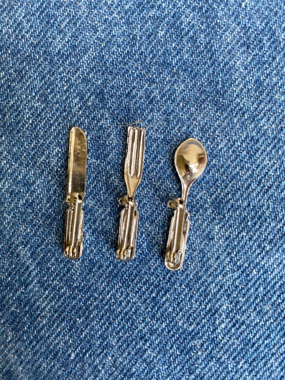 Spoon Fork Knife Flatware Pins - image 6