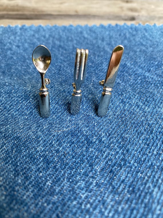 Spoon Fork Knife Flatware Pins - image 3