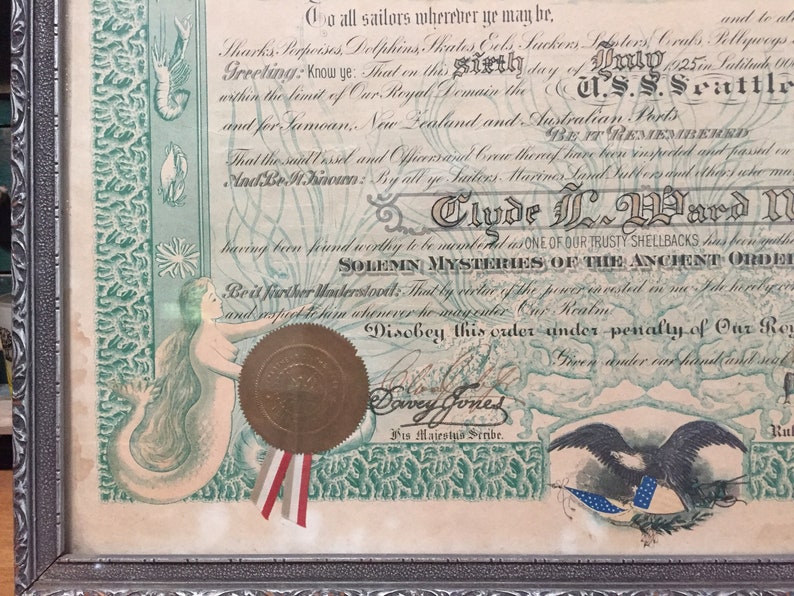 Domain of Neptunus Rex Certificate July 61925 Etsy Ireland