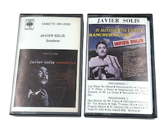 Javier Solís Cassette Tape Lot Sombras 15 Autenticos Exitos Rancheras 1980's