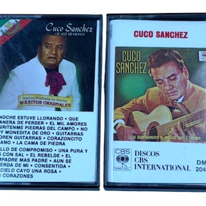 Cuco Sanchez Cassette Tape Lot La Voz De Mexico Mariachi Arpa Guitarra 1980 1986