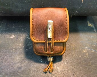 BUSHCRAFT-TINDER POSSIBLES POUCH 3 Colours Real Leather Wear-Reenactment-Gaming