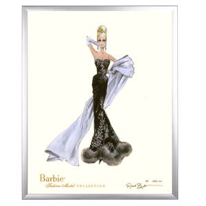 Barbie Stolen Magic LIMITED EDITION Fashion Print by Robert Best. Signed and Numbered with Certificate of Authenticity & Gold Frame image 2