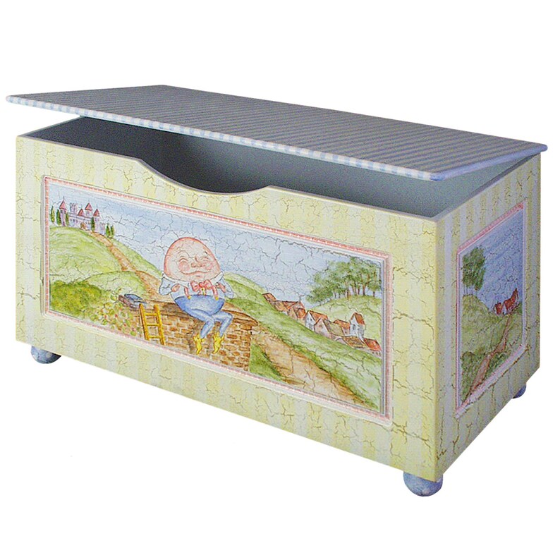 Nursery Rhymes Toy Chest Children's Furniture Kid's Etsy