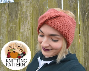 PATTERN ONLY | Twisted Knit Headband | Adult Headband Pattern | PDF