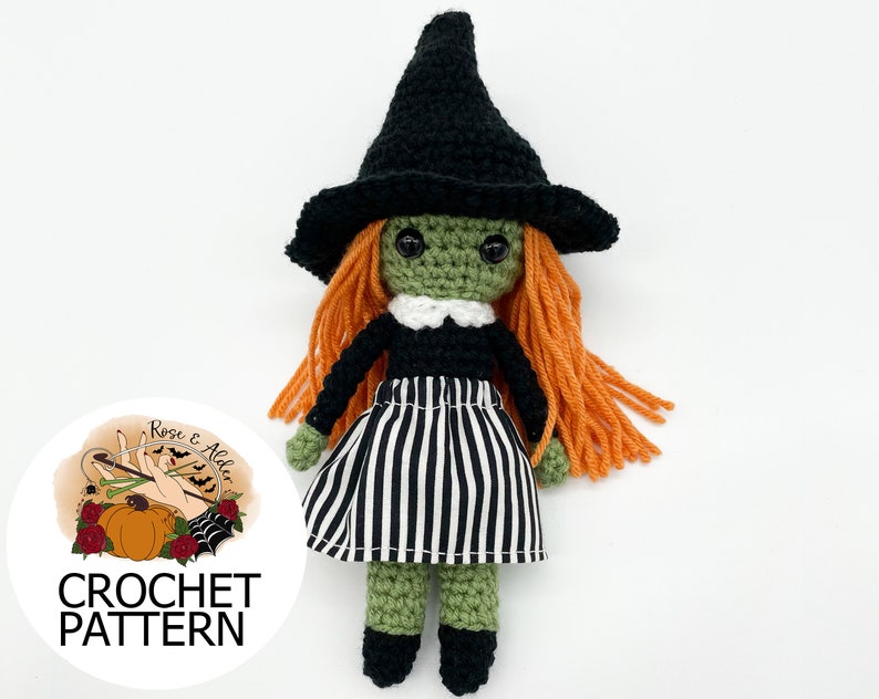 PATTERN ONLY Basic Witch Crochet PDF image 1