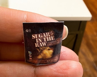 1:12 Dollhouse Sugar, Miniature Food Replica, Kitchen Miniature Diorama Snack Food Accessories, Miniature Doll Groceries