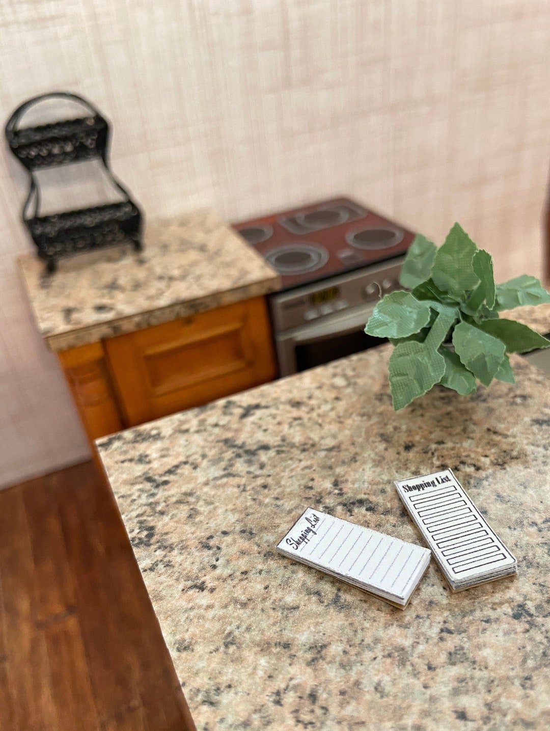 Miniature Shopping List Memo Pad, 1:12 Dollhouse Stationery Pad ...